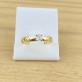 Anel Solitário Zircônia 4mm, Folheado a Ouro 18K