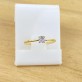 Anel Solitário Zircônia 4mm, Folheado a Ouro 18K
