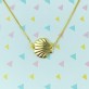 Gargantilha Infantil Concha 13cm, Folheada a Ouro 18K