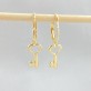 Brinco Argola de Pressão Chaves, Folheado a Ouro 18K