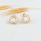 Brinco Cravejado Zircônias, Folheado a Ouro 18K