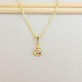 Gargantilha Cravejado Zircônias Color, Folheado a Ouro 18K
