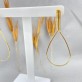 Brinco Gota Malha Alemão, Folheado a Ouro 18K