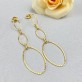 Brinco Elos Oval, Folheado a Ouro 18K - Foto 1