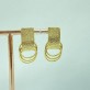 Brinco Elos Tamanho Aprox. 3cm, Folheado a Ouro 18K