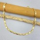 Pulseira masculina banhada a ouro 18k, piastrine
